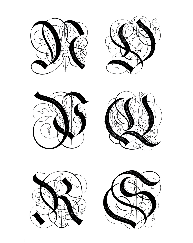 Alphabet "Kunstrichtigesch Filigree Extra" T-Shirt Unisex