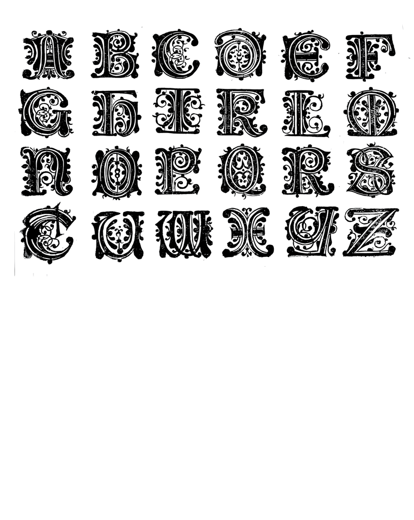 Alphabet "Kunstrichtigesch Floral Small" T-Shirt Unisex