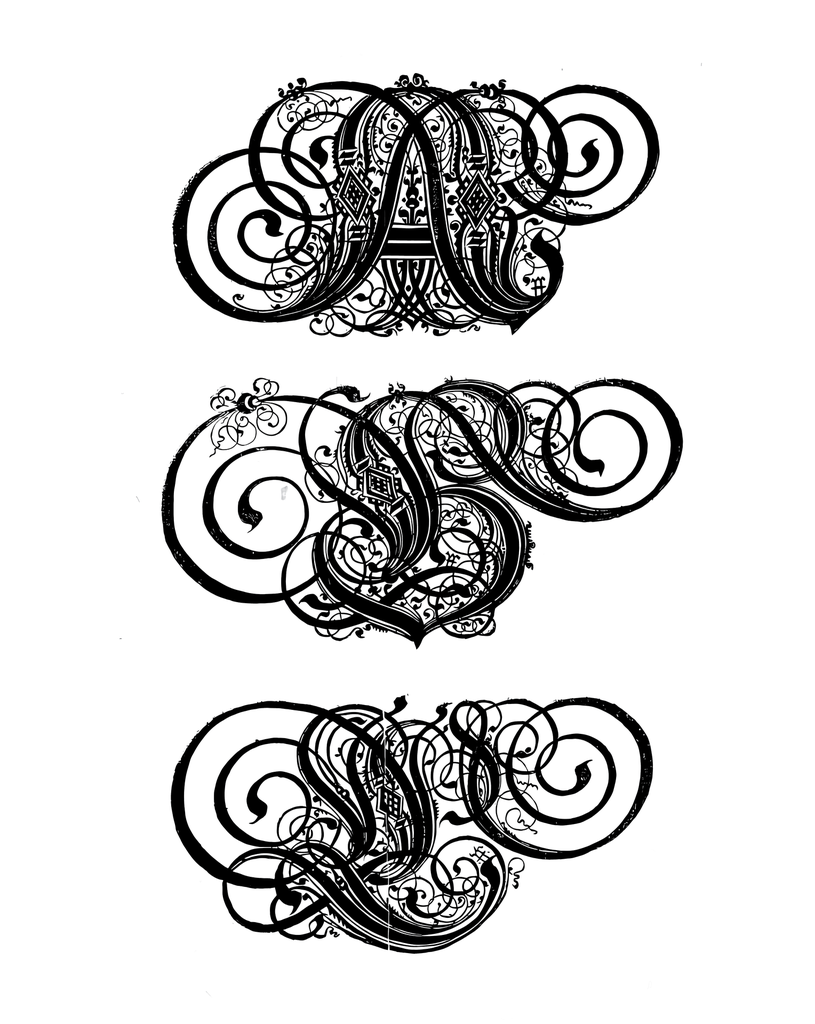 Alphabet "Kunstrichtigesch Mega" T-Shirt Unisex