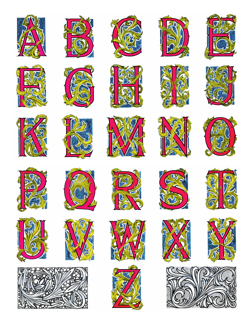 Alphabet "Basic Illuminated" T-Shirt Unisex