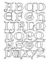 Alphabet "Gothic Outline" T-Shirt Unisex