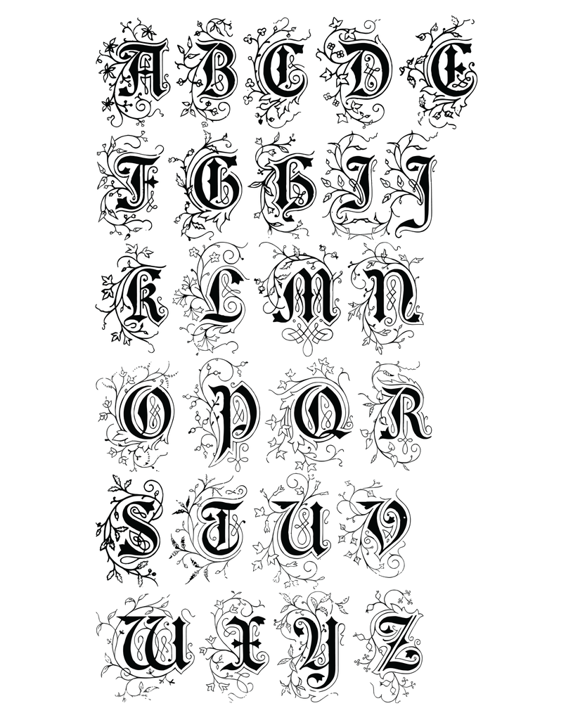 Alphabet "Medieval" T-Shirt Unisex