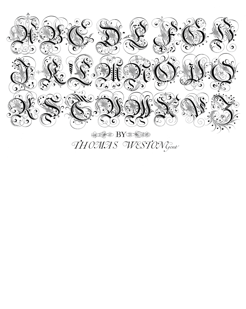 Alphabet "Thomas Weston 1682" T-Shirt Unisex