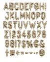 Alphabet "Dripping Wax" T-Shirt Unisex