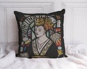 "Anne Neville" 40cm x 40cm Faux Leather Cushion