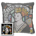 "Anne Neville" 50cm x 50cm Fringed Cotton/Poly Cushion Cover