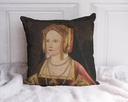 "Catherine of Aragon" 40cm x 40cm Faux Leather Cushion Cover