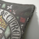 "George Duke of Clarence" 50cm x 50cm Fringed Cotton/Poly Cushion Cover