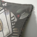 "Elizabeth Neville" 50cm x 50cm Fringed Cotton/Poly Cushion Cover 