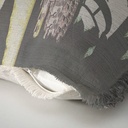 "Elizabeth Neville" 50cm x 50cm Fringed Cotton/Poly Cushion Cover 