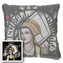 "Elizabeth Neville" 50cm x 50cm Fringed Cotton/Poly Cushion Cover 
