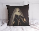 "Agnes Sorel" 40cm x 40cm Faux Leather Cushion Cover