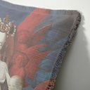"Agnes Sorel as the Madonna" 50cm x 50cm Fringed Cotton/Poly Cushion Cover