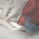 "Agnes Sorel as the Madonna" 50cm x 50cm Fringed Cotton/Poly Cushion Cover