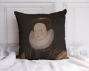 "Anne Knollys" 40cm x 40cm Faux Leather Cushion Cover