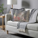 "Archangel Gabriel" 50cm x 50cm Fringed Cotton/Poly Cushion Cover