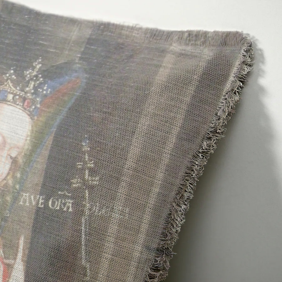 "Archangel Gabriel" 50cm x 50cm Fringed Cotton/Poly Cushion Cover