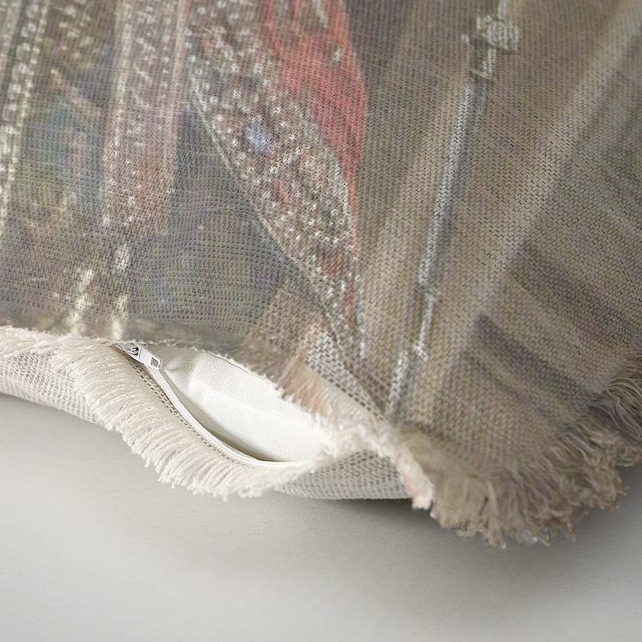 "Archangel Gabriel" 50cm x 50cm Fringed Cotton/Poly Cushion Cover