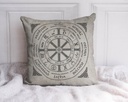 "Astrology Wicca Year" 40cm x 40cm Faux Leather Cushion Cover