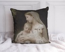 "L'Innocence" by William Bouguereau 40cm x 40cm Faux Leather Cushion Cover