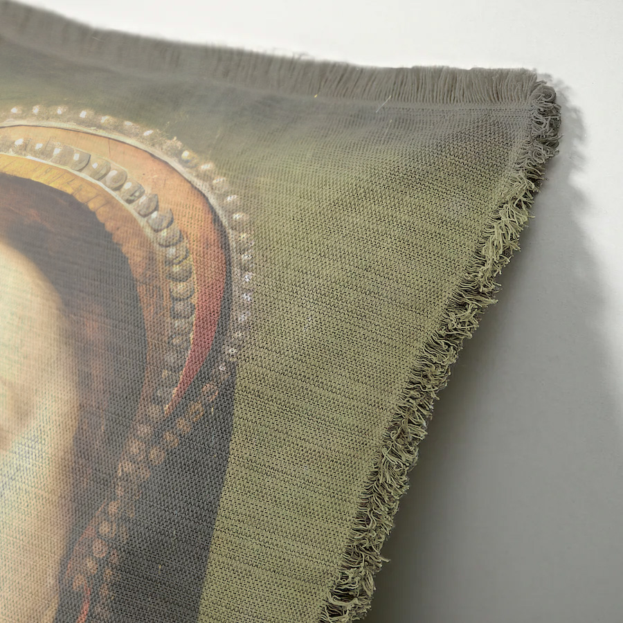 "Catherine de Medici" 50cm x 50cm Fringed Cotton/Poly Cushion Cover