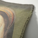 "Catherine de Medici" 50cm x 50cm Fringed Cotton/Poly Cushion Cover