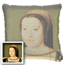 "Catherine de Medici" 50cm x 50cm Fringed Cotton/Poly Cushion Cover