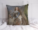 "Charles I" 40cm x 40cm Faux Leather Cushion Cover