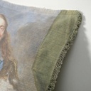"Charles I" 50cm x 50cm Fringed Cotton/Poly Cushion Cover