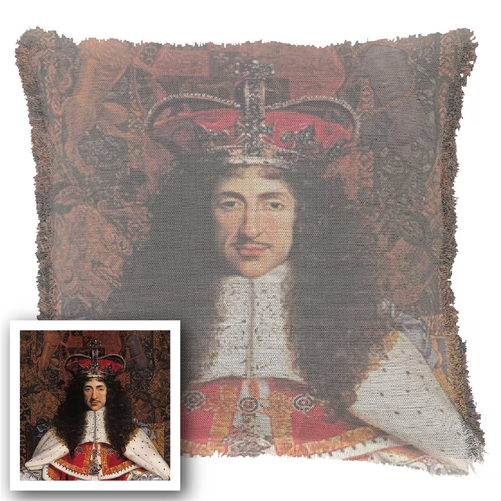 "Charles II" 50cm x 50cm Fringed Cotton/Poly Cushion Cover (copy)