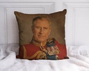 "Charles III" 40cm x 40cm Faux Leather Cushion Cover