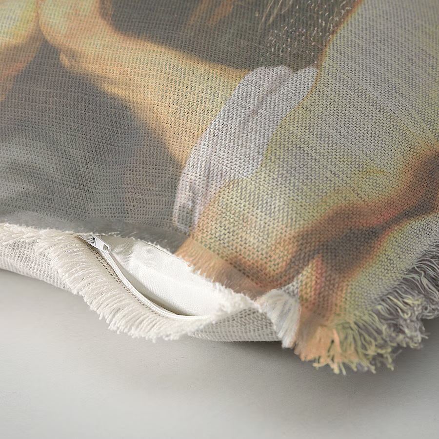 "Christ and the Crowning of Thorns" 50cm x 50cm Fringed Cotton/Poly Cushion Cover
