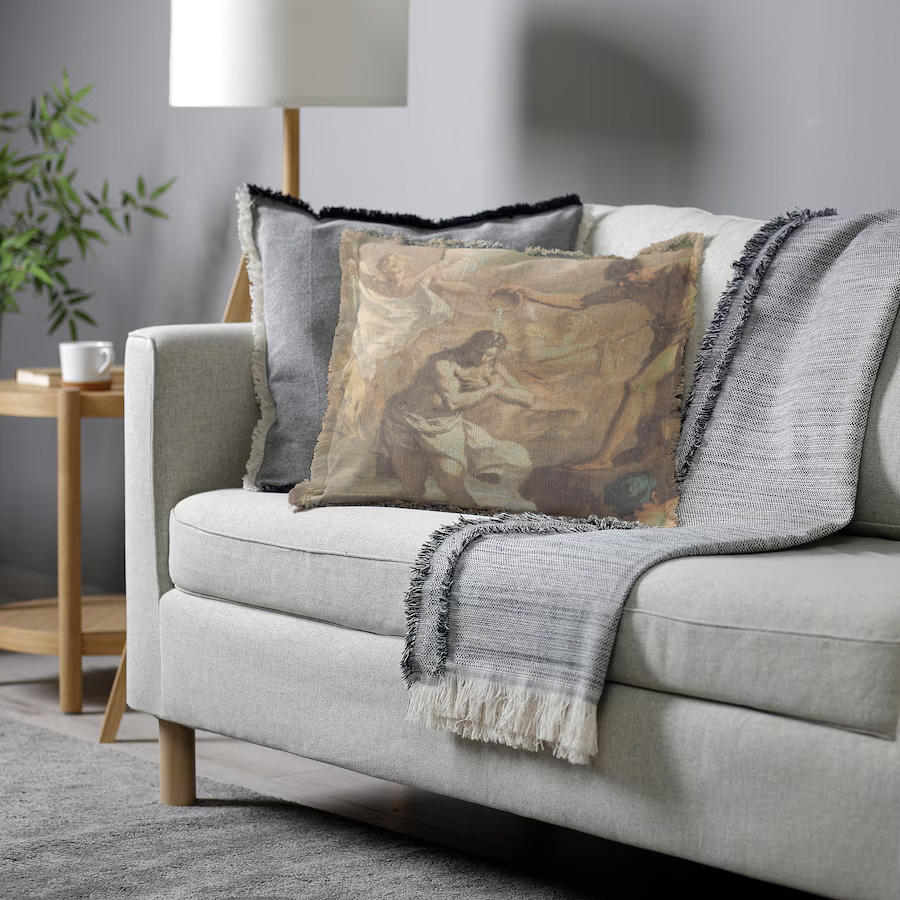 "The Baptism of Christ" 50cm x 50cm Fringed Cotton/Poly Cushion Cover