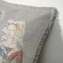 "Comte et Comtesse d'Angouleme" 50cm x 50cm Fringed Cotton/Poly Cushion Cover