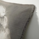 "Delores" 50cm x 50cm Fringed Cotton/Poly Cushion Cover