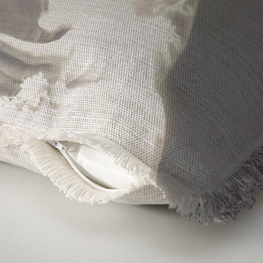 "Delores" 50cm x 50cm Fringed Cotton/Poly Cushion Cover