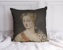 "Diane de Poitiers" 40cm x 40cm Faux Leather Cushion Cover