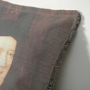 "Diane de Poitiers" 50cm x 50cm Fringed Cotton/Poly Cushion Cover