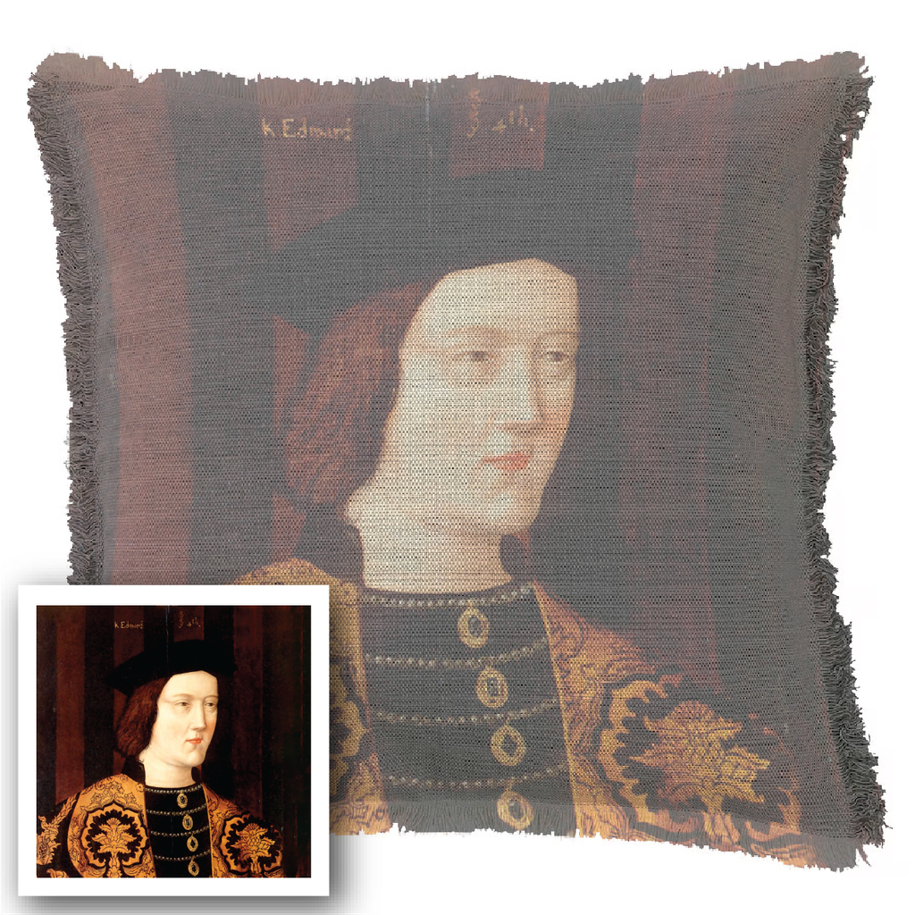 "Diane de Poitiers" 50cm x 50cm Fringed Cotton/Poly Cushion Cover