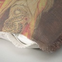 "Diane de Poitiers" 50cm x 50cm Fringed Cotton/Poly Cushion Cover