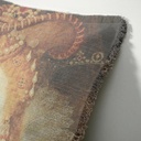 "Diane de Poitiers" 50cm x 50cm Fringed Cotton/Poly Cushion Cover
