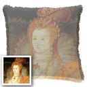 "Diane de Poitiers" 50cm x 50cm Fringed Cotton/Poly Cushion Cover