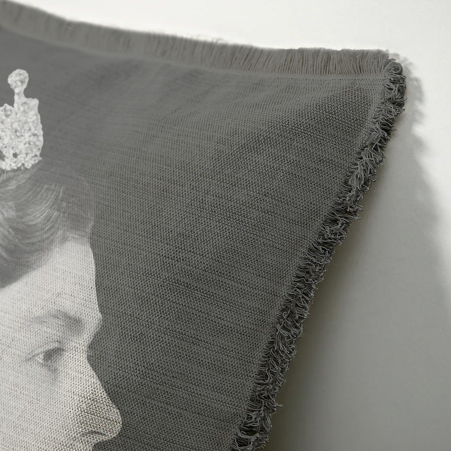 "Diane de Poitiers" 50cm x 50cm Fringed Cotton/Poly Cushion Cover