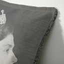 "Diane de Poitiers" 50cm x 50cm Fringed Cotton/Poly Cushion Cover