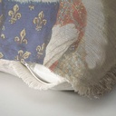 "Elizabeth of York" 50cm x 50cm Fringed Cotton/Poly Cushion Cover