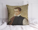 "Guildford Dudley" 40cm x 40cm Faux Leather Cushion Cover