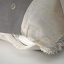 "Elizabeth of York" 50cm x 50cm Fringed Cotton/Poly Cushion Cover
