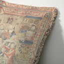 "Elizabeth of York" 50cm x 50cm Fringed Cotton/Poly Cushion Cover