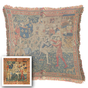 "Elizabeth of York" 50cm x 50cm Fringed Cotton/Poly Cushion Cover