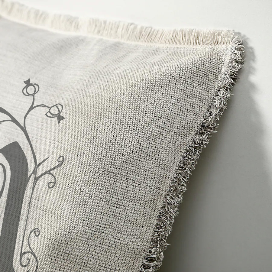 "Elizabeth of York" 50cm x 50cm Fringed Cotton/Poly Cushion Cover